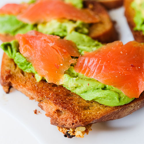 smoked salmon avocado toast