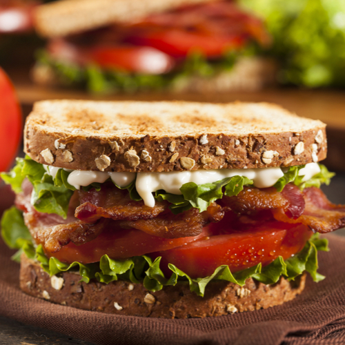 BLT with mayonnaise