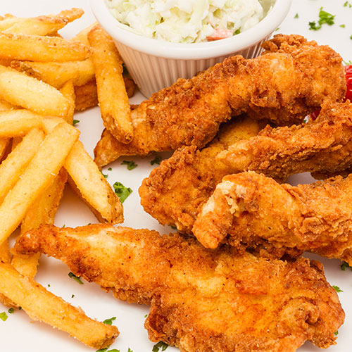 chicken fingers and french fries