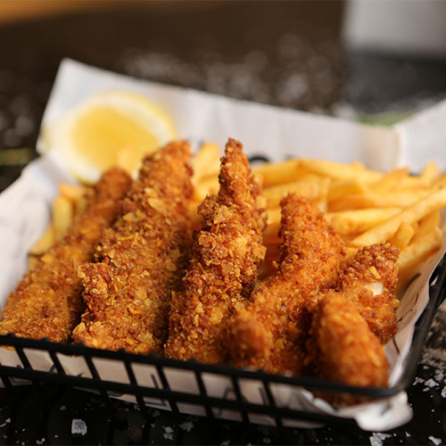 chicken fingers and french fries