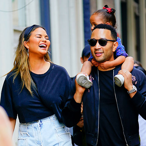 chrissy teigen and john legend with luna