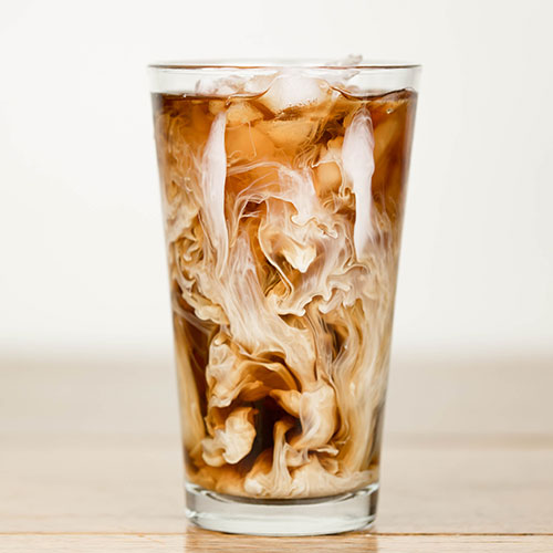 iced coffee with cream