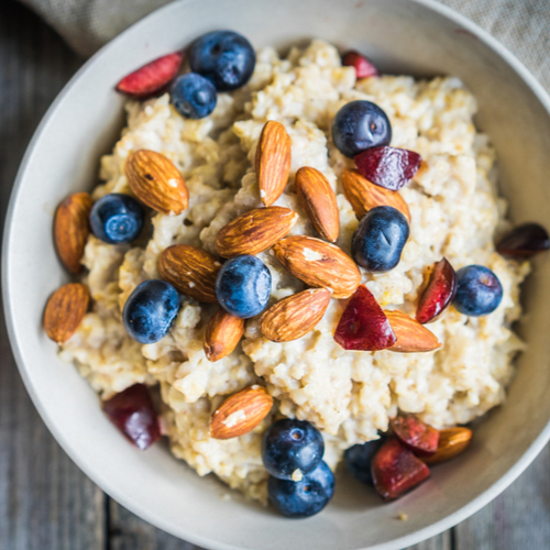 oatmeal and fruit