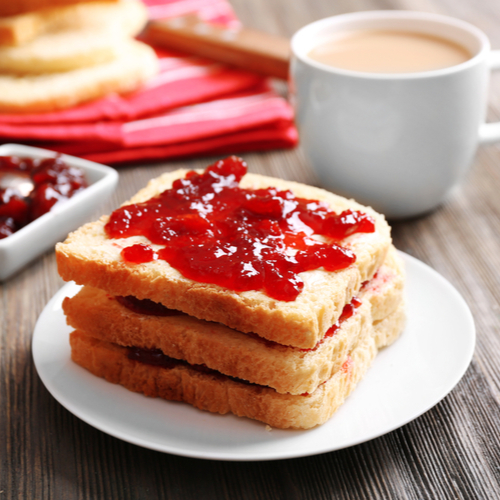 jam on toast