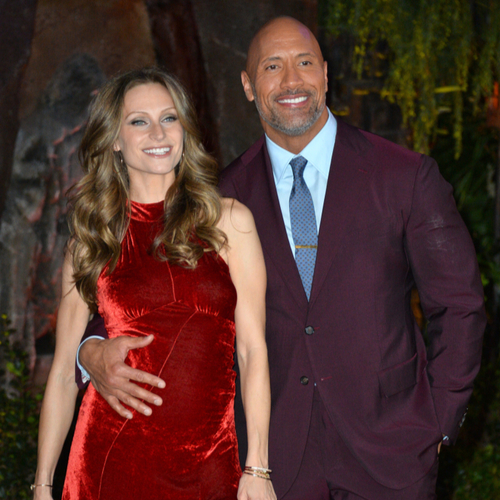 Dwayne The Rock Johnson and Lauren Hashian