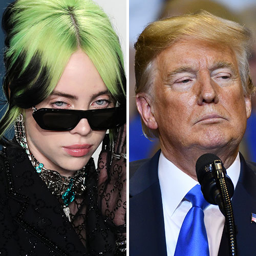 trump post billie eilish