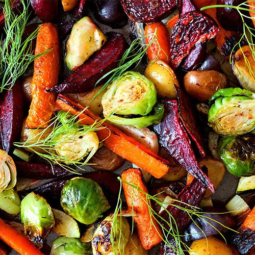 carrots and brussels sprouts