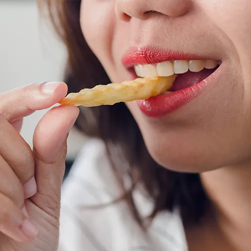 french fries cause wrinkles aging skincare