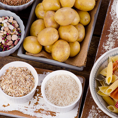 assortment of carbs