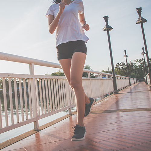 woman running