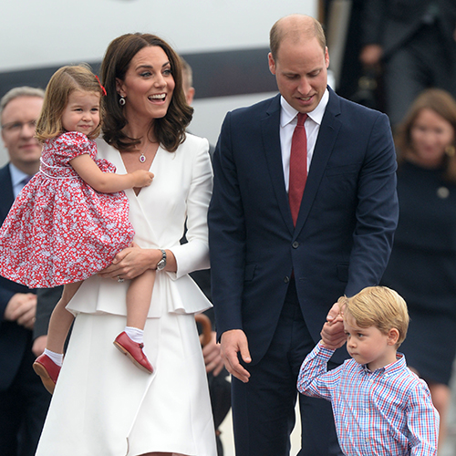 kate middleton and prince william with charlotte and george