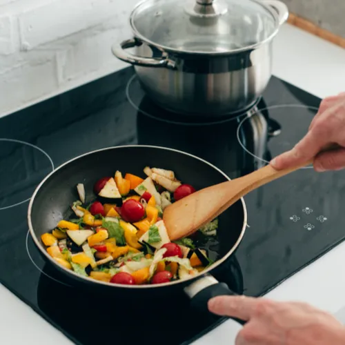 cooking vegetables