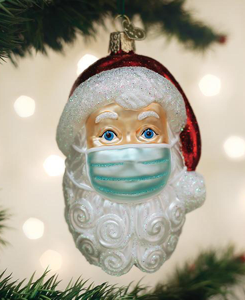 Santa With Face Mask