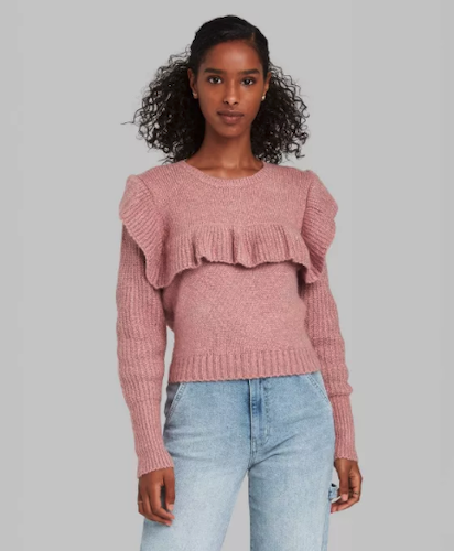 shop affordable target ruffle sweater