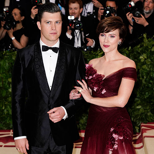 scarlett johansson colin jost married engagement ring