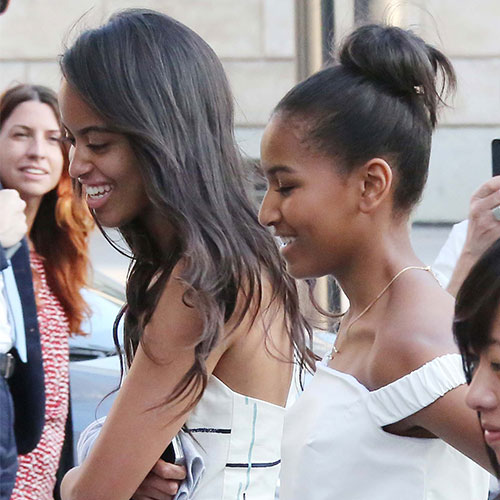 Malia and Sasha Obama