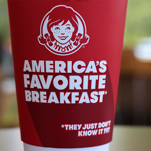 wendy's fast food cup