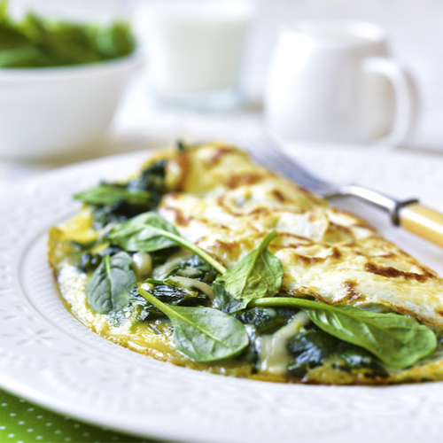 spinach omelette