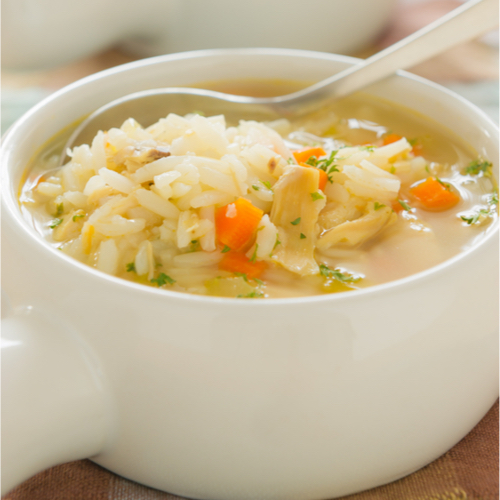 chicken rice soup