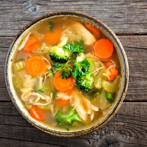 chicken and veggie soup