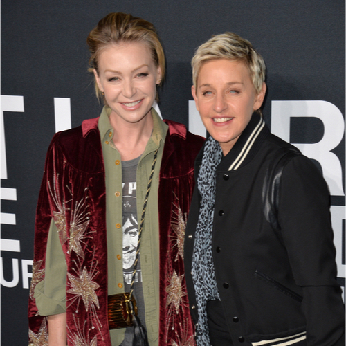 Portia de Rossi and Ellen DeGeneres