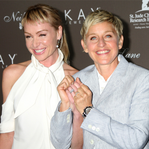 Portia de Rossi and Ellen DeGeneres