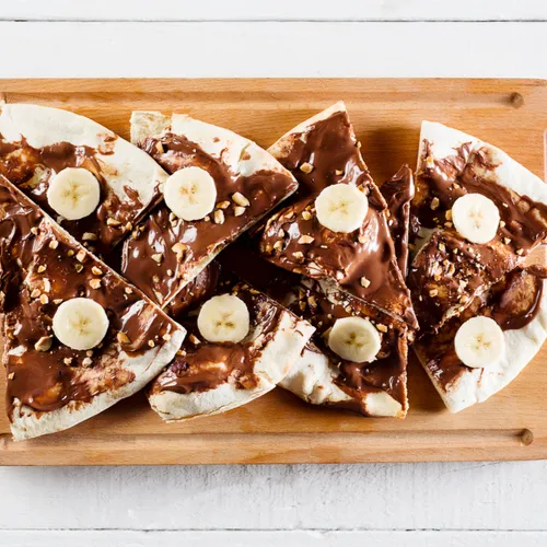 nutella and banana crepes