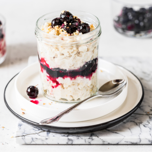 No Sugar Added Blueberry Almond Overnight Oats - Budget Bytes