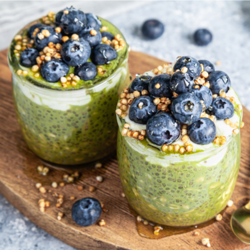 green overnight oats