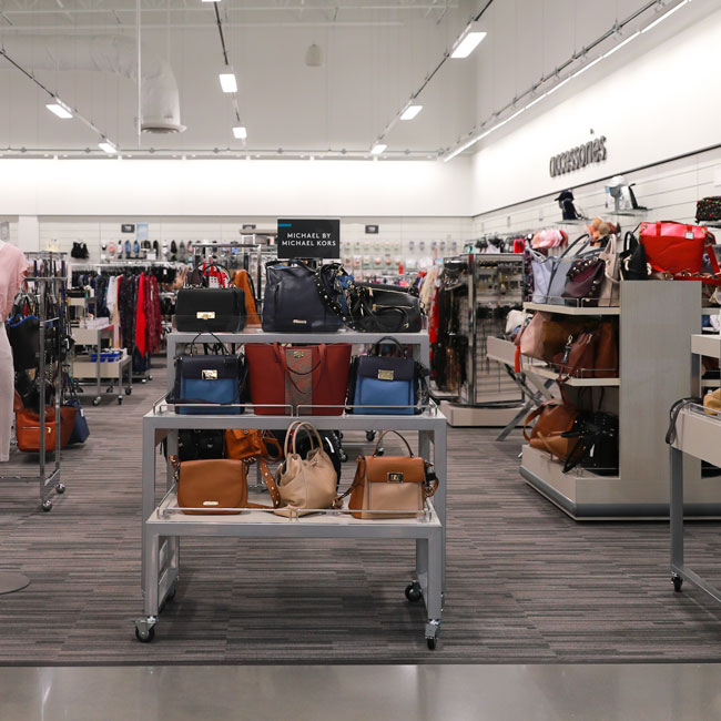 Nordstrom department store inside interior retail display sale