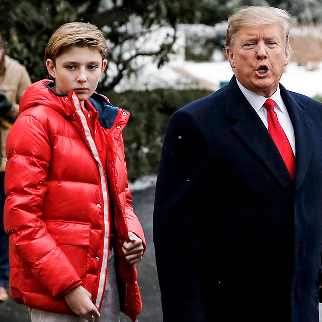 donald trump son barron trump unrecognizable 6 feet tall