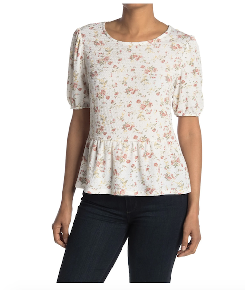 Nordstrom Rack puff sleeve top