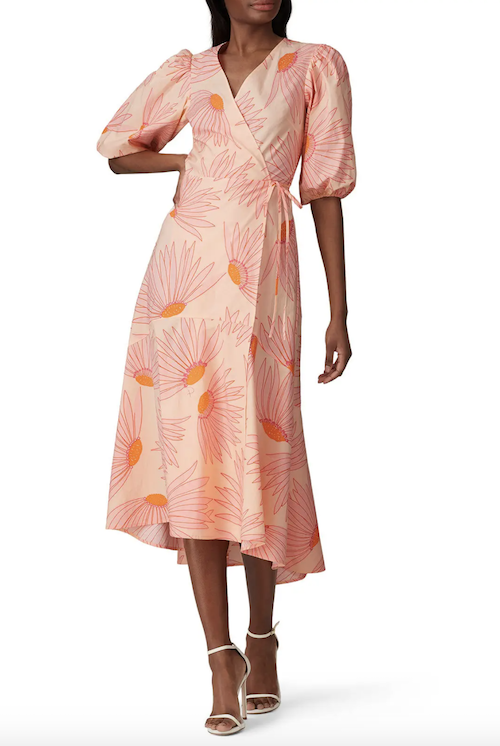 Kate Spade floral wrap dress