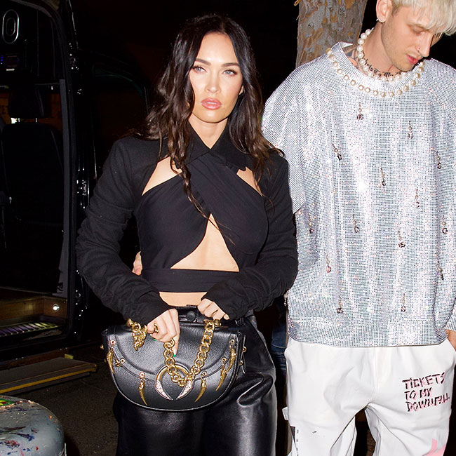Megan Fox Paired Her Plunging Cutout Bodysuit With Pants That