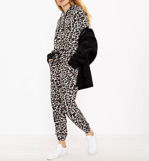 LOFT sale leopard sweatpants