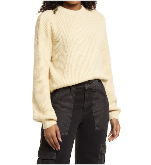 Nordstrom ribbed crop sweater