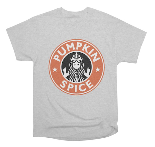 Threadless pumpkin spice shirt