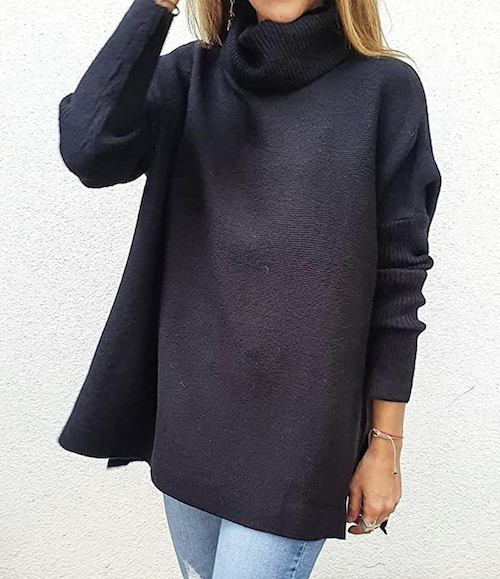 Amazon black sweater tunic