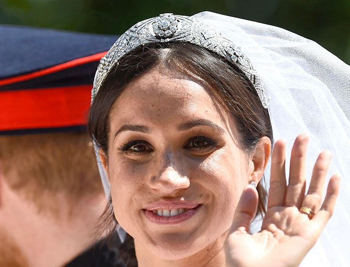 meghan markle royal wedding tiara close up