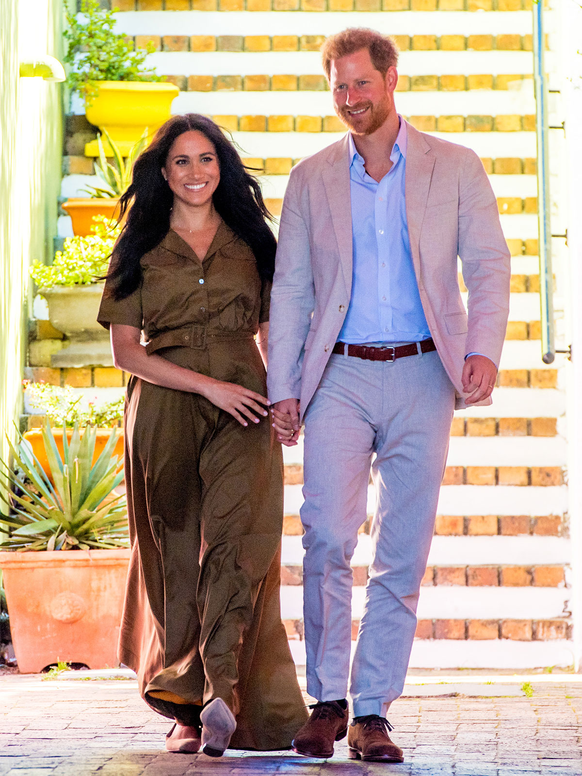 meghan markle staud olive dress bo kaap 2019