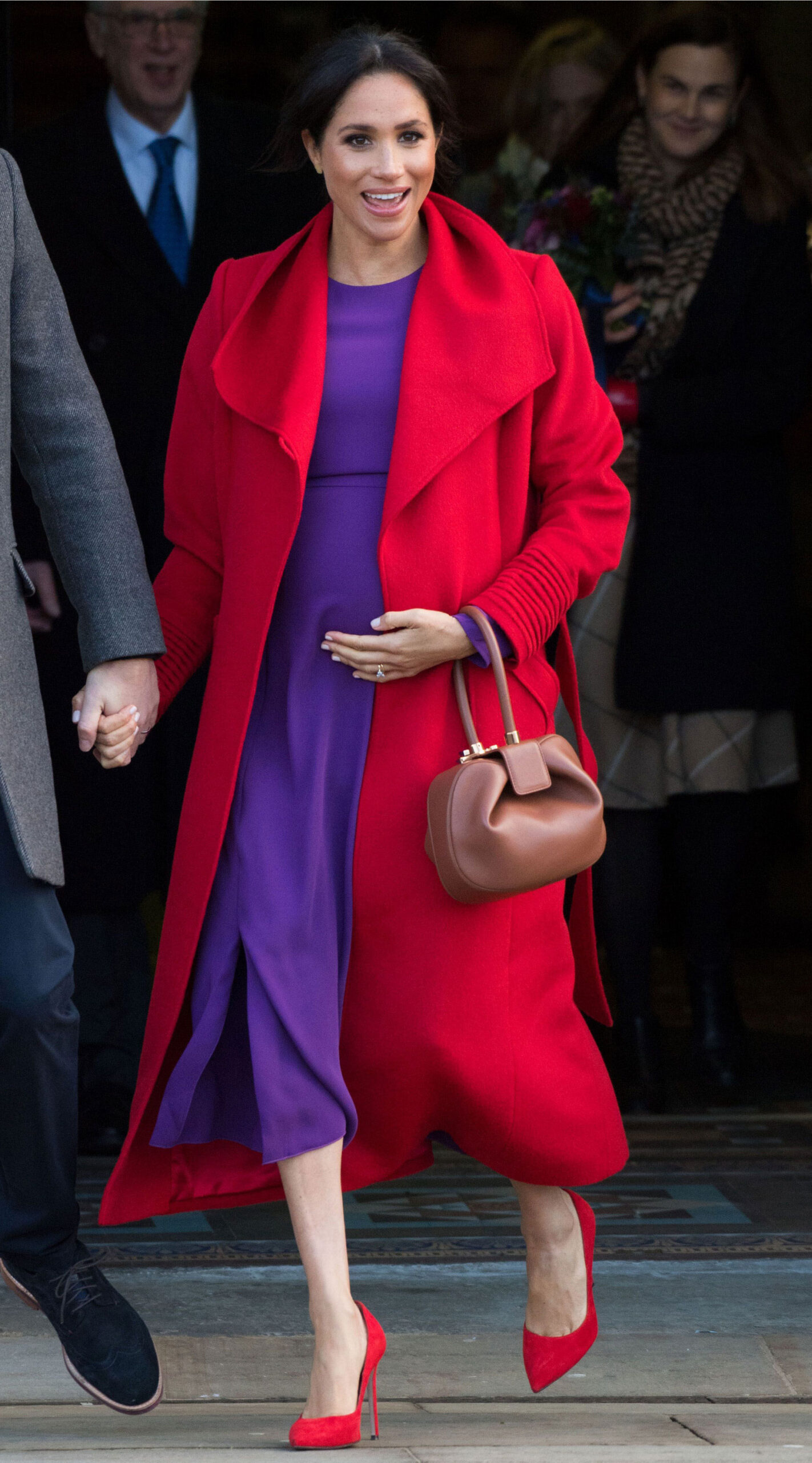 Meghan Markle Serves Spring Glamour in Brandon Maxwell Coat & BB