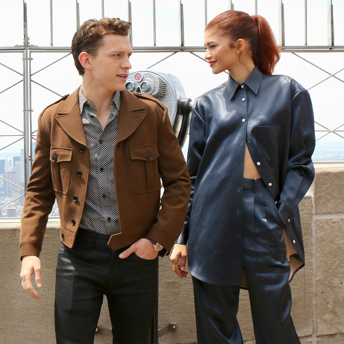 tom holland zendaya empire state building