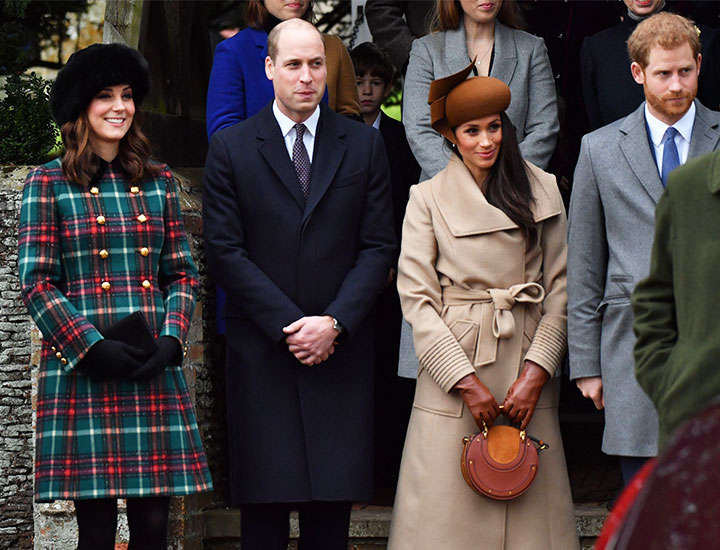 Kate Middleton Prince William Meghan Markle Prince Harry Christmas Day