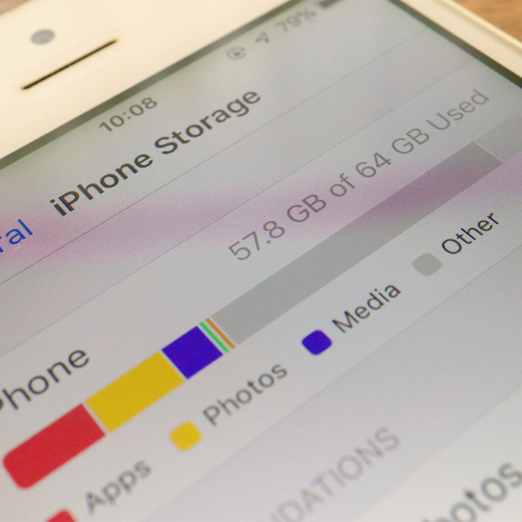 iphone storage media purple