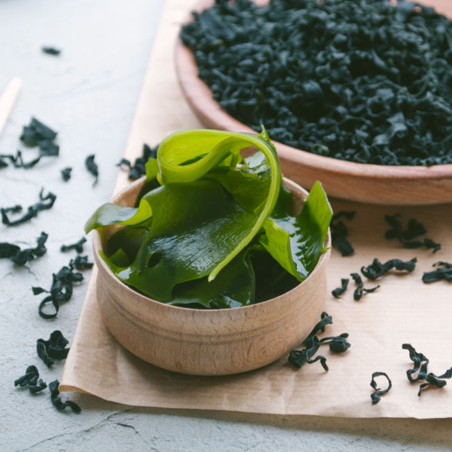 seaweed in small bowl