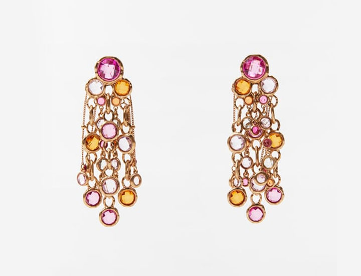 Zara Multicolor Waterfall Earrings