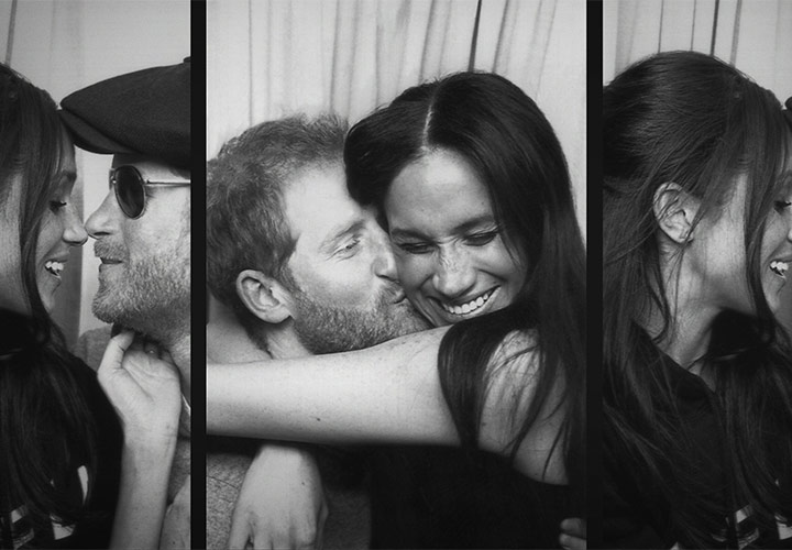 Prince Harry and Meghan Markle Netflix Harry and Meghan photobooth kiss