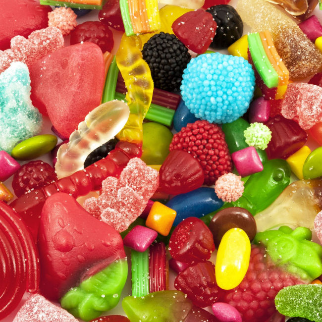 various gummy candies