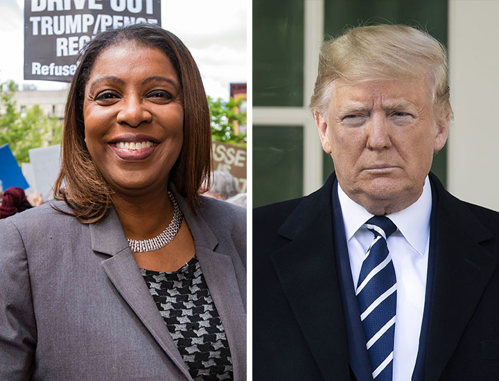 Letitia James Donald Trump