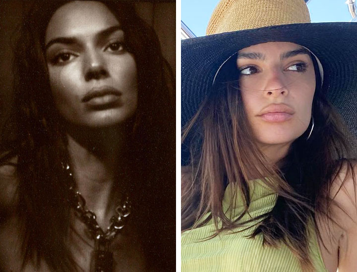 Kendall Jenner Emily Ratajkowski resemblance